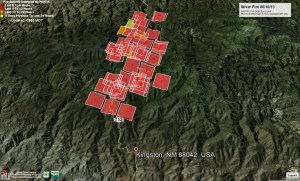 June 10 Silver Fire Data in Google Earth