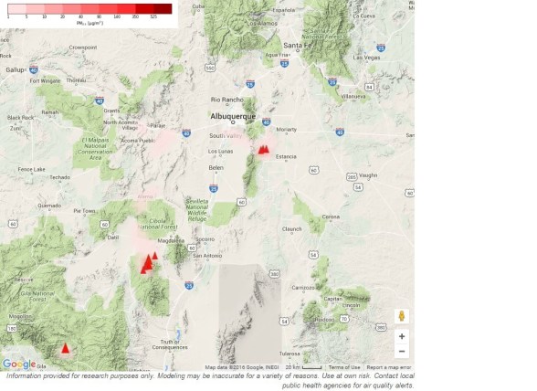 Dog Head Fire Smoke. Impact Map