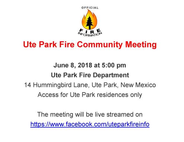 Ute Park Fire Info Flyer_06_08_2018_PubMtg