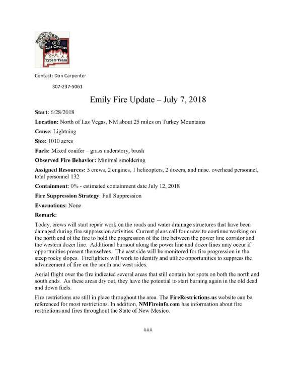 Emily Fire.press release 7-7-2018