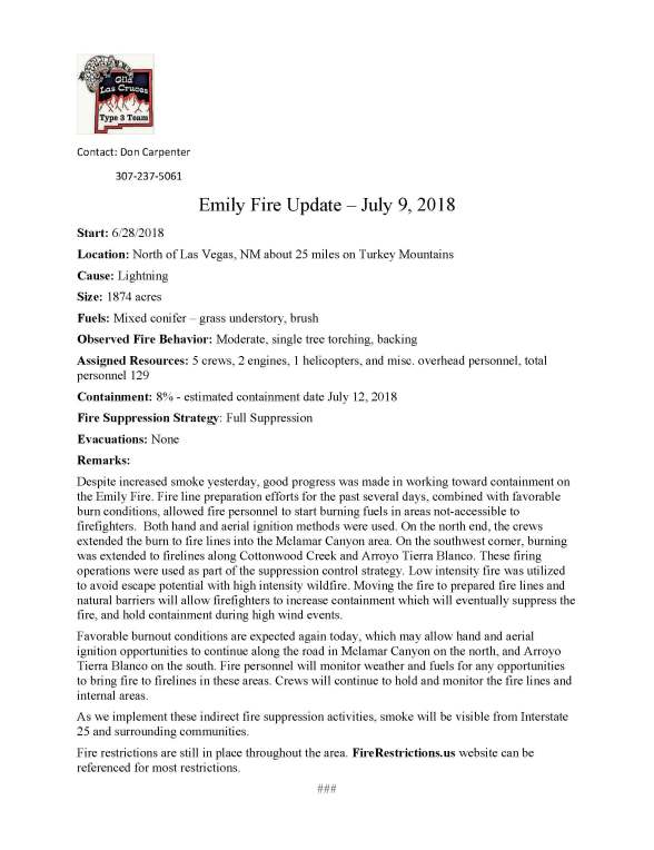 Emily Fire.press release 7-9-2018