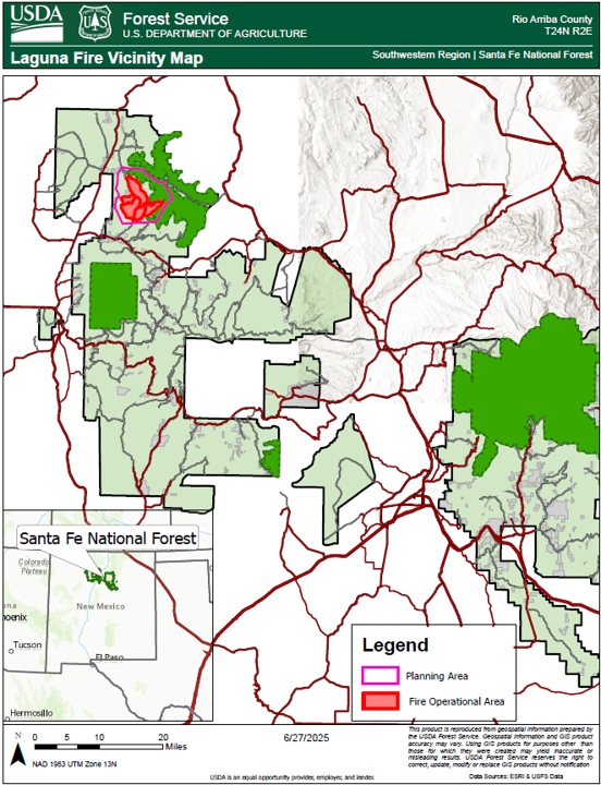 Laguna Wildfire Vicinity Map