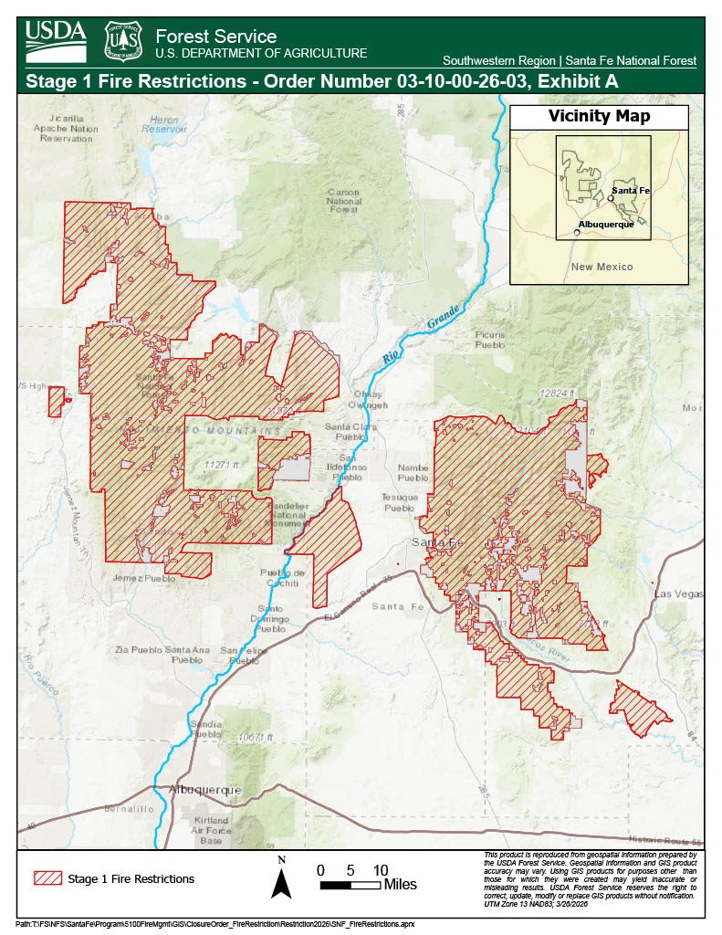 Stage 1 Restrictions Map